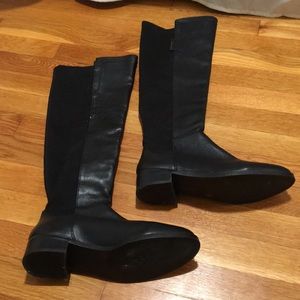 Beautiful Black Leather Over-the-Knee Boots